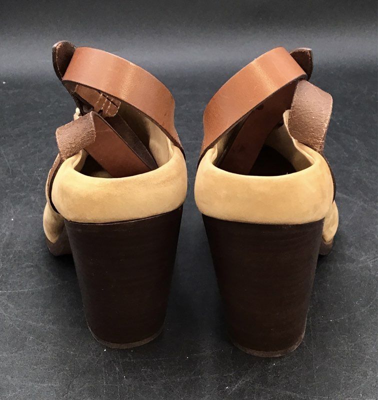 Rag & Bone Kenny Kubuck Camel Color Mules - Size 39