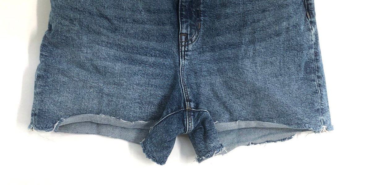 J.Crew Women's Denim Cutoff Shorts Raw Hem High Rise Stretch Sz 29