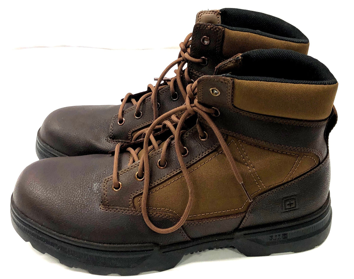 5.11 Tactical Caliber 6 Boot Bark Brown Tactical Work Boots Men's Size 14
