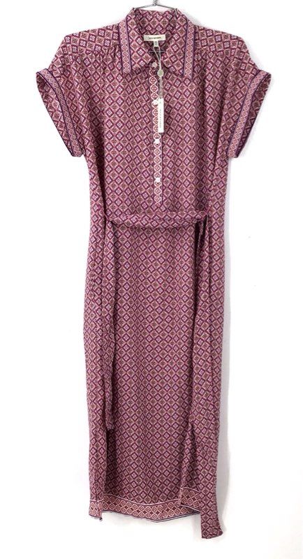 NWT Max Studio Women's Pink Damask Maxi Dress - Size XS