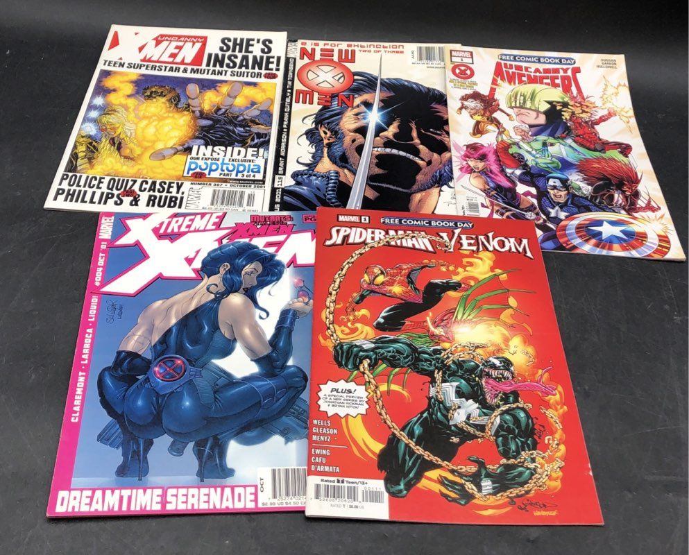 Marvel Comic Book Lot Modern Age Superhero X-Men Spider-Man Avengers 25 Comics