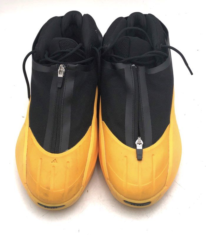 Adidas AE 1 Anthony Edwards Black Yellow Basketball Shoes Men's Size 13