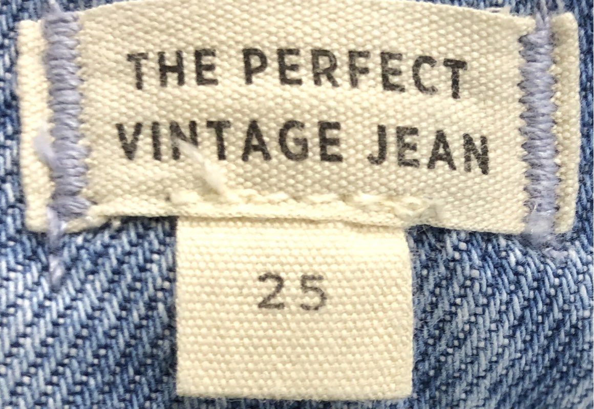 Madewell Women's The Perfect Vintage Jean Distressed Denim Blue Lot of 2 Sz 25