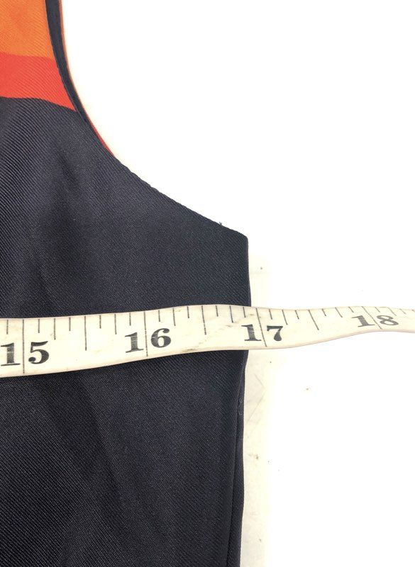Ann Taylor LOFT Women's Dress Orange Navy Colorblock Geometric Print NWT Sz 2