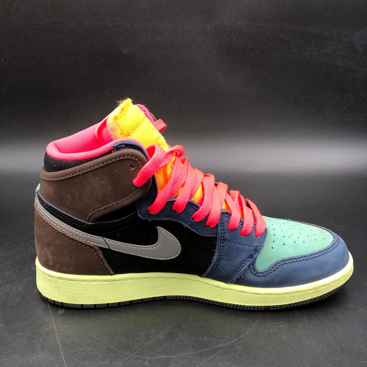 Nike Air Jordan 1 Retro High OG GS Tokyo Bio Hack Sneakers Size 6Y COA