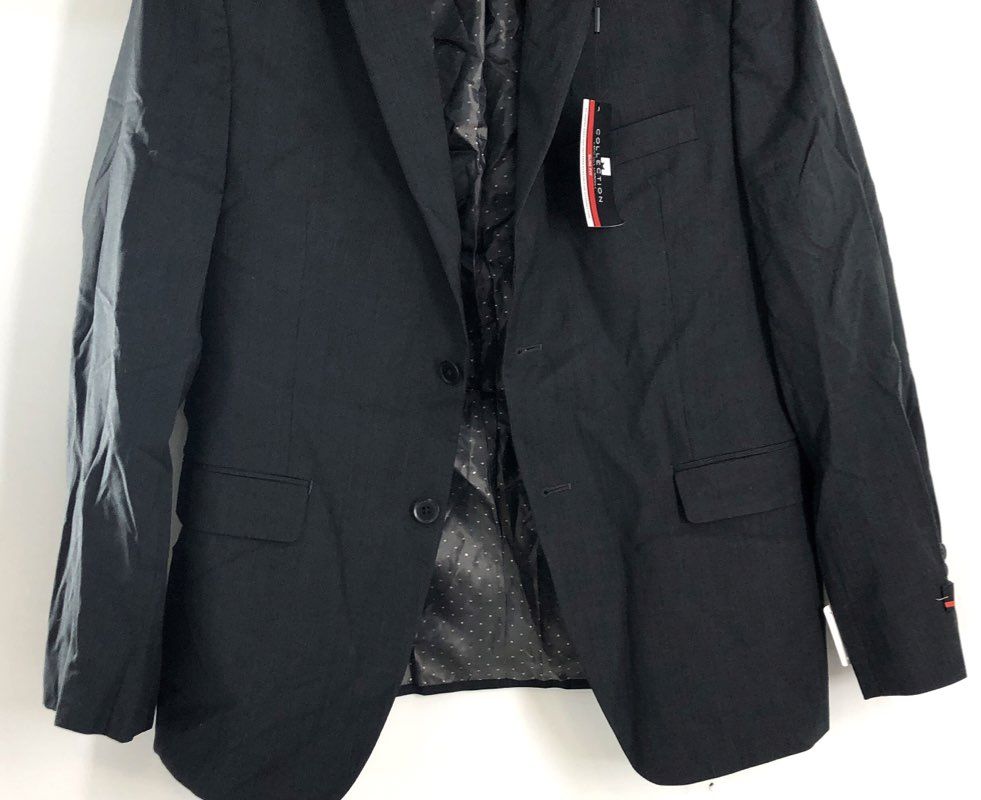 Michael Strahan Men's Charcoal Gray Slim Fit Wool Blend Suit Jacket Sz 40S NWT