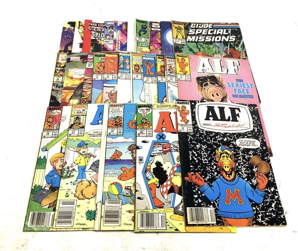 Comic Book Lot Marvel ALF Spider-Man X-Men 1980s to Modern 26 Comics