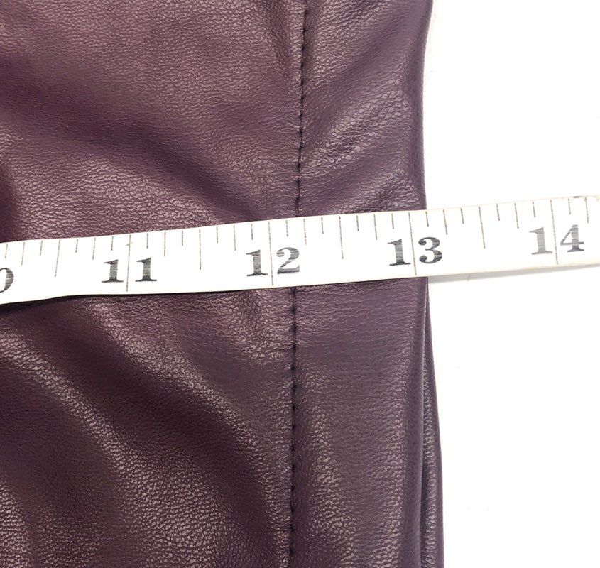 Altar'd State Women's Fig Purple Faux Leather High Rise Skort Sz S NWT