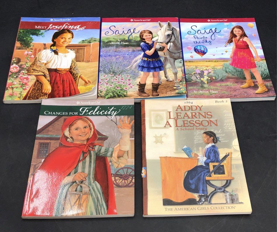 American Girl Book Lot of 5 Josefina Saige Addy Felicity Historical Fiction