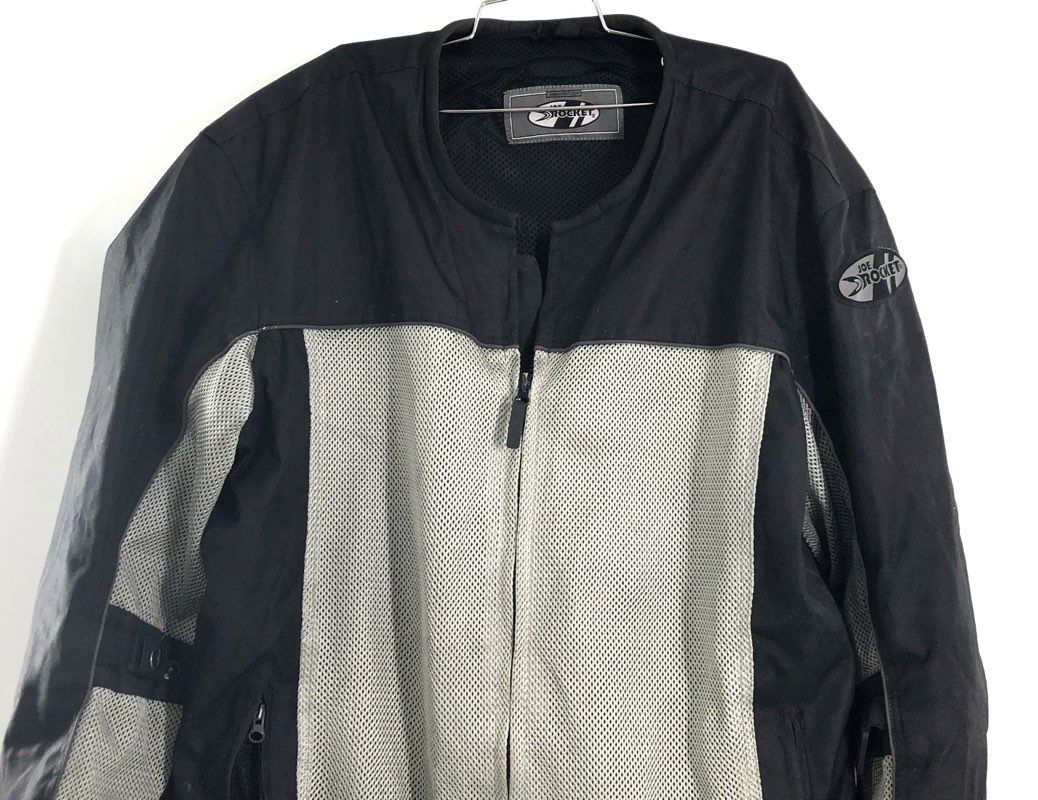 Joe Rocket Men's Phoenix Mesh Motorcycle Jacket Black Silver Sz 3XL