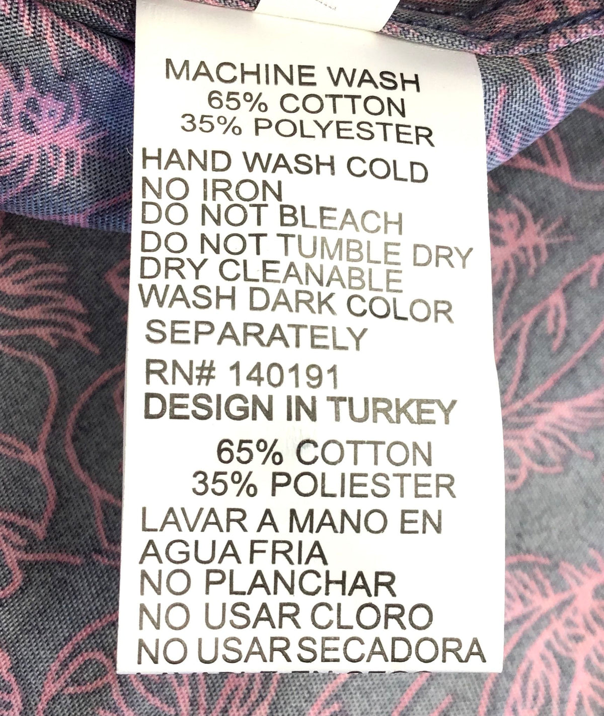 NWT Silver Stone Collection Men's Black Pink Modern Fit Button-Up Shirt - Size S