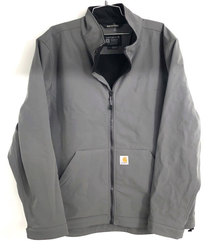 Carhartt Men's Galesburg Rain Defender Softshell Jacket Gray 106438 Sz XL