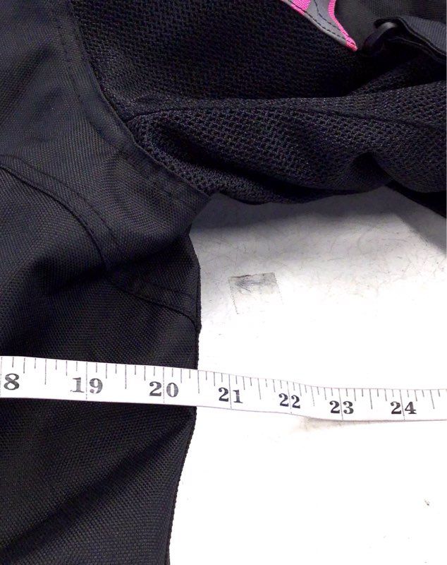 Alpha Cycle Gear Women's Black Pink Motorcycle Jacket - Size L