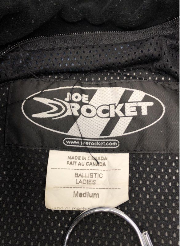 Joe Rocket Women's Black Ballistic Series Motorcycle Jacket Sz M