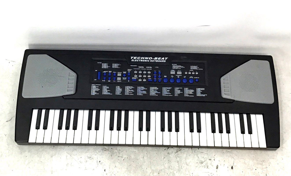 Techno-Beat Black 54 Key Electronic Keyboard