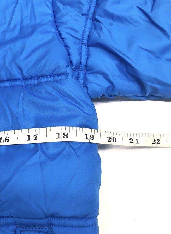 Patagonia Boys Blue Insulated Puffer Jacket Hooded Fleece Lined Sz M 10