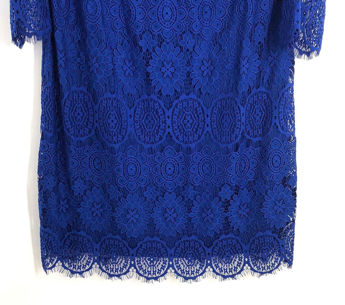 Jessica Howard Women's Royal Blue Lace Sheath Dress 3/4 Sleeve Petite NWT Sz 12P