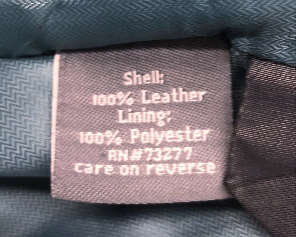 Apt. 9 Women's Black Lambskin Leather Blazer Jacket 3-Button Teal Lining Sz XL