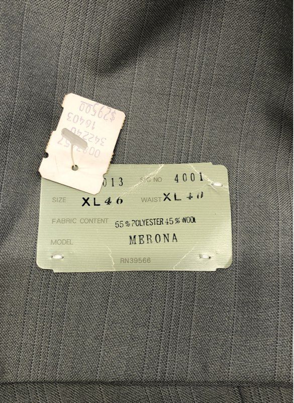 Vintage 90s Dario di Napoli Men's Gray Wool Blend Blazer Sport Coat Sz XL 46