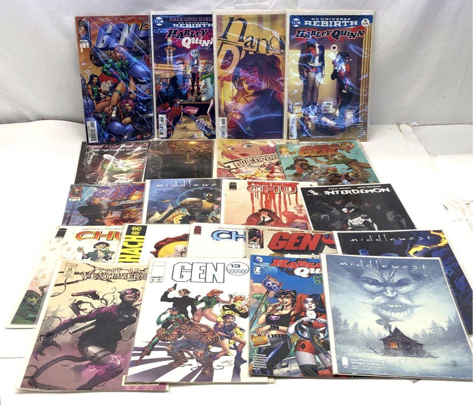 Comic Book Lot Marvel DC Image 21 Comics Modern Age Superhero Mixed Gen 13 Chu