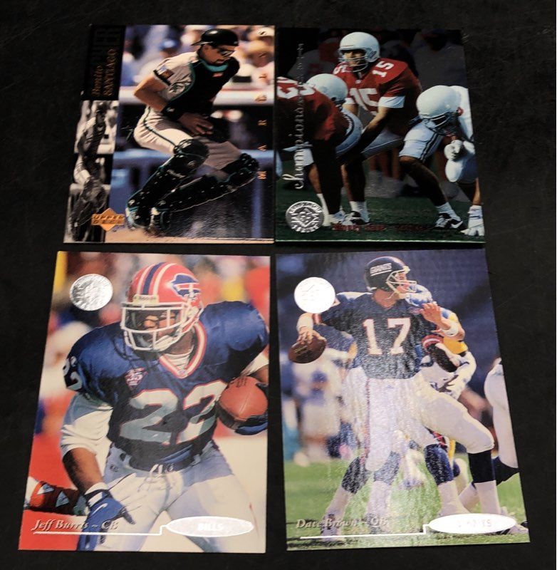 12.4 lbs. Lot Of Mixed Sports Baseball, Football Cards. Medium Box, Unsorted