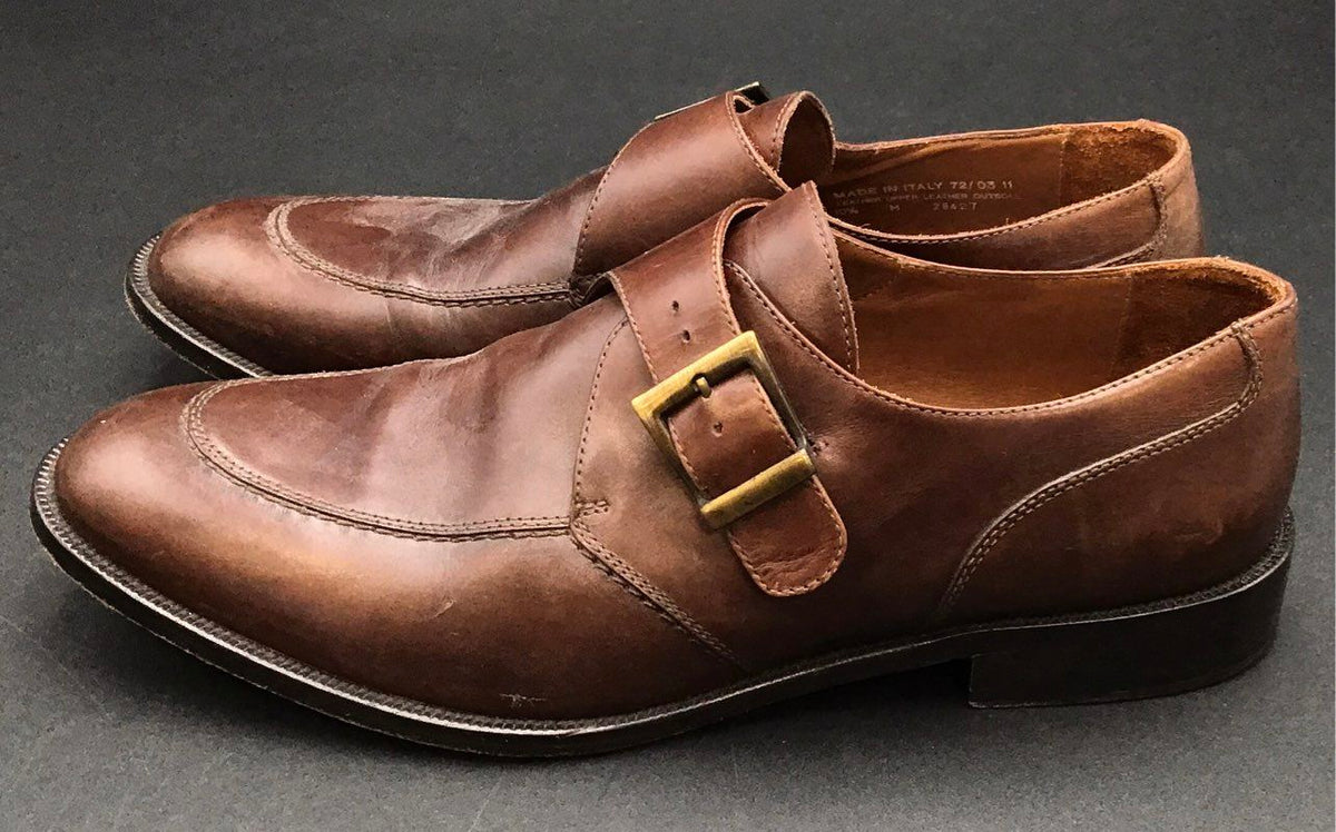 Bostonian Men&#39;s Brown Monk Strap Dress Shoes - Size 10.5M