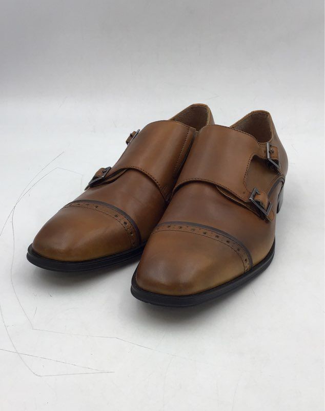 Steve Madden Men&#39;s Brown Slip-On Monk Strap Dress Shoes - Size 8.5M