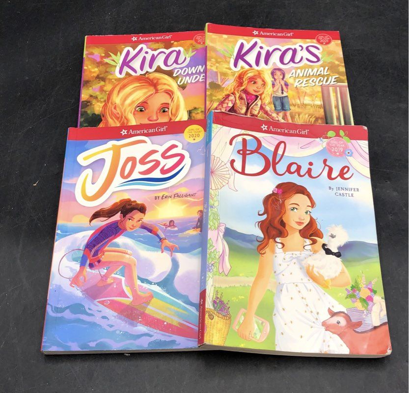 American Girl Book Lot (4) Girl of the Year Joss Kira Blaire 2019-2021