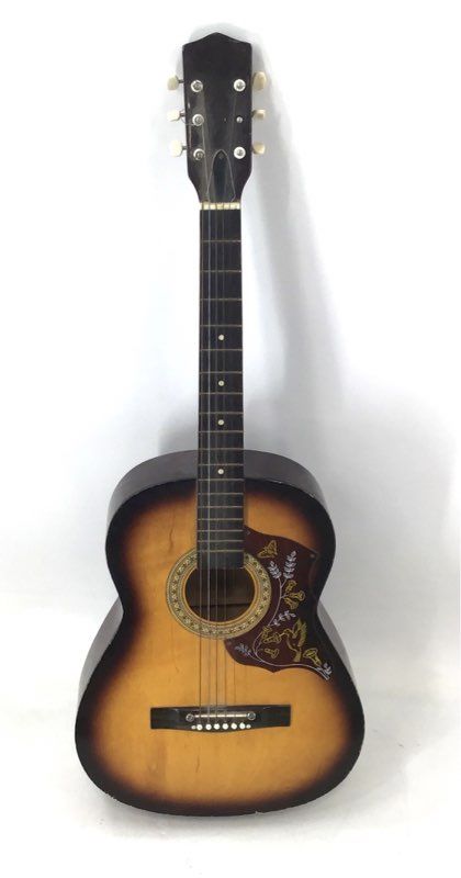 Vintage Global 6-String Acoustic Guitar Sunburst Finish Made in Korea