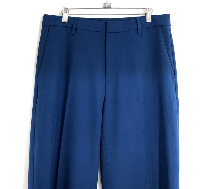 Banana Republic Women's Blue Sculpted Stretch Wide Leg Pants Sz 10 NWT