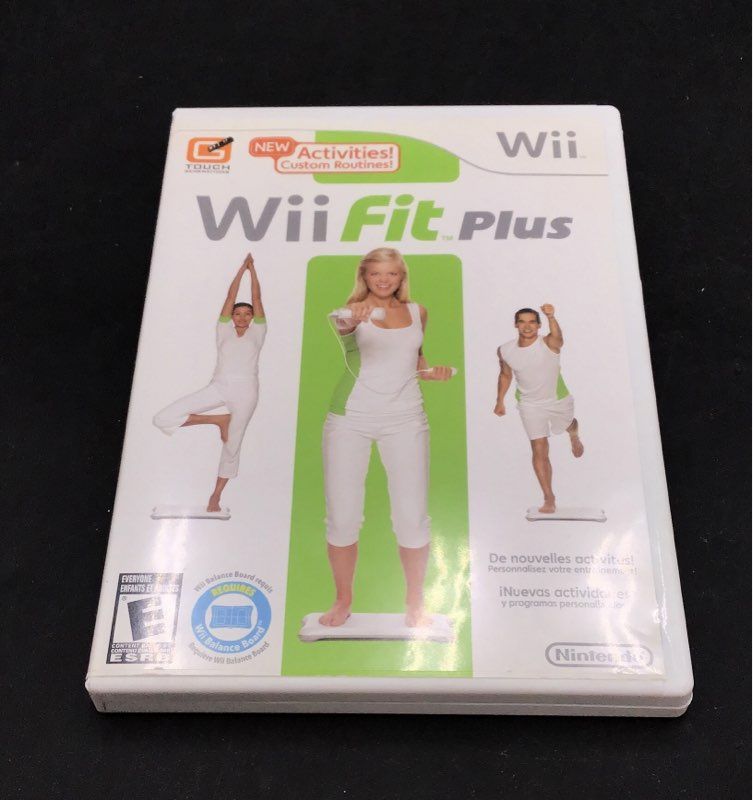 Nintendo Wii Remote 2 Nunchuk Controller & 3 Game Lot Wii Fit Plus Nitro Bike