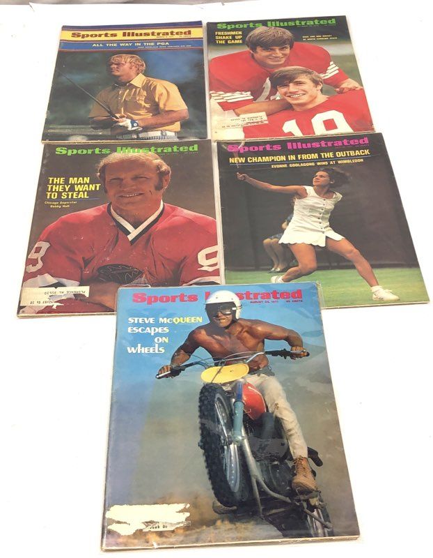 Sports Illustrated Magazine Lot 16 Issues 1970s 1999 Steve McQueen Vida Blue