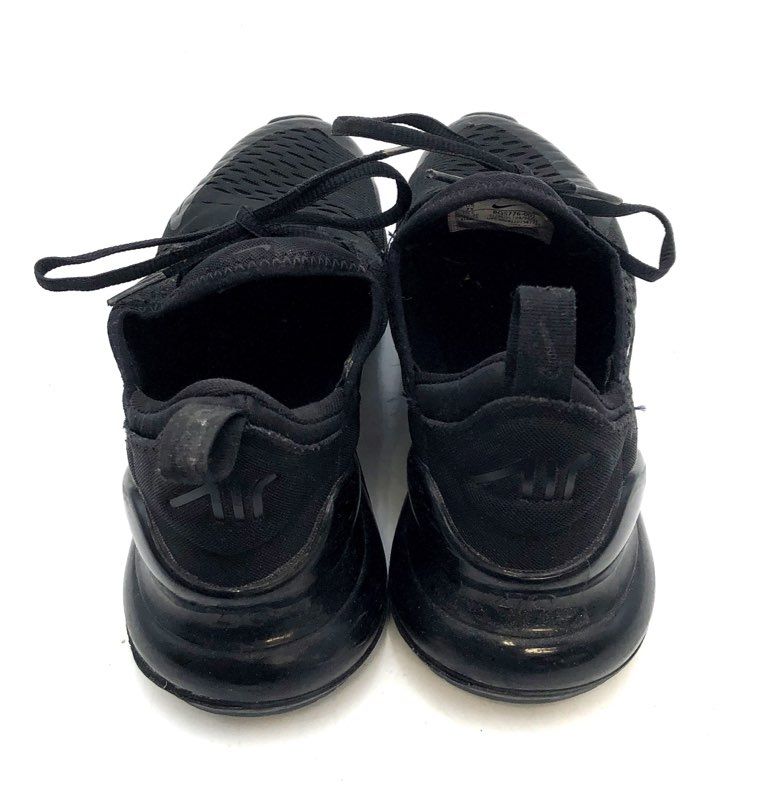 Nike Air Max 270 Triple Black GS Youth Sneakers Size 7Y