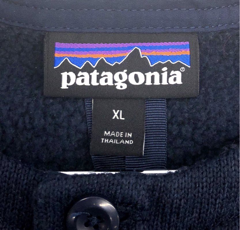 Patagonia Men's Navy Blue Better Sweater Knit Fleece Henley Pullover Sz XL