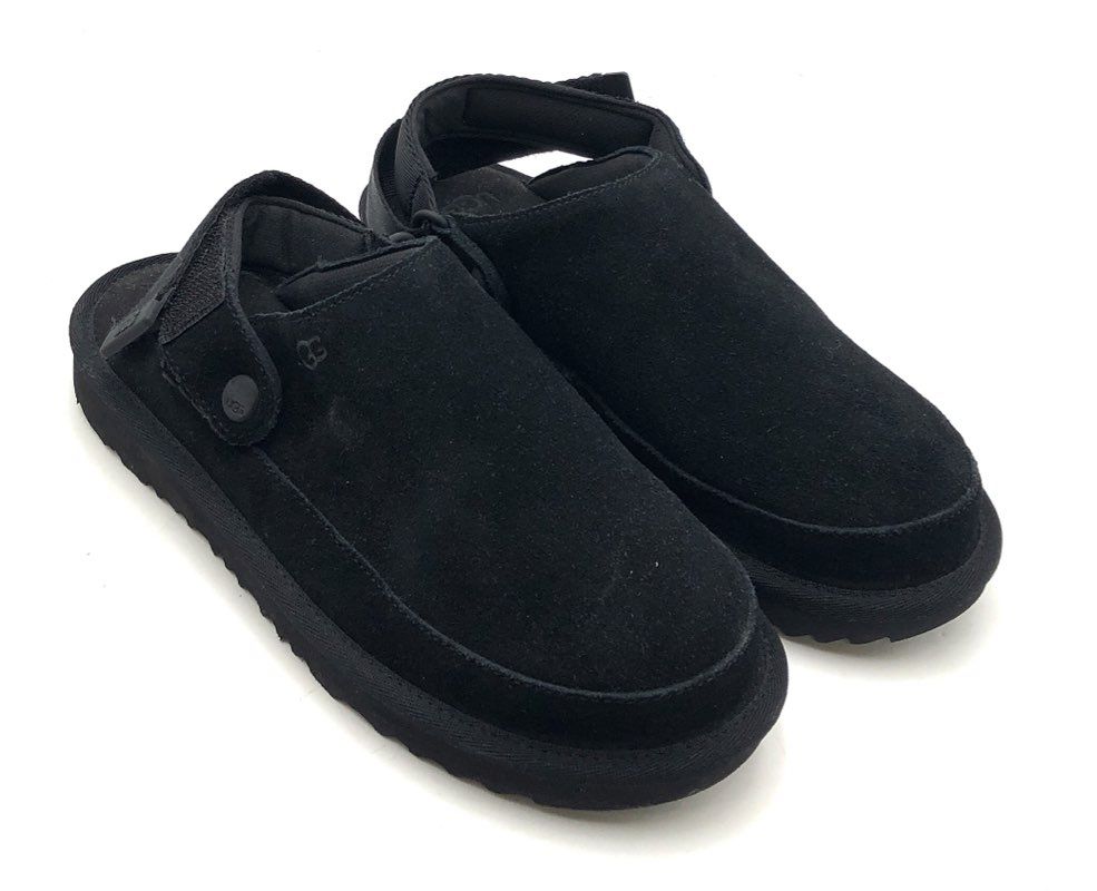 Ugg Goldenstar Clog Black Suede Kids Size 4 EU 36