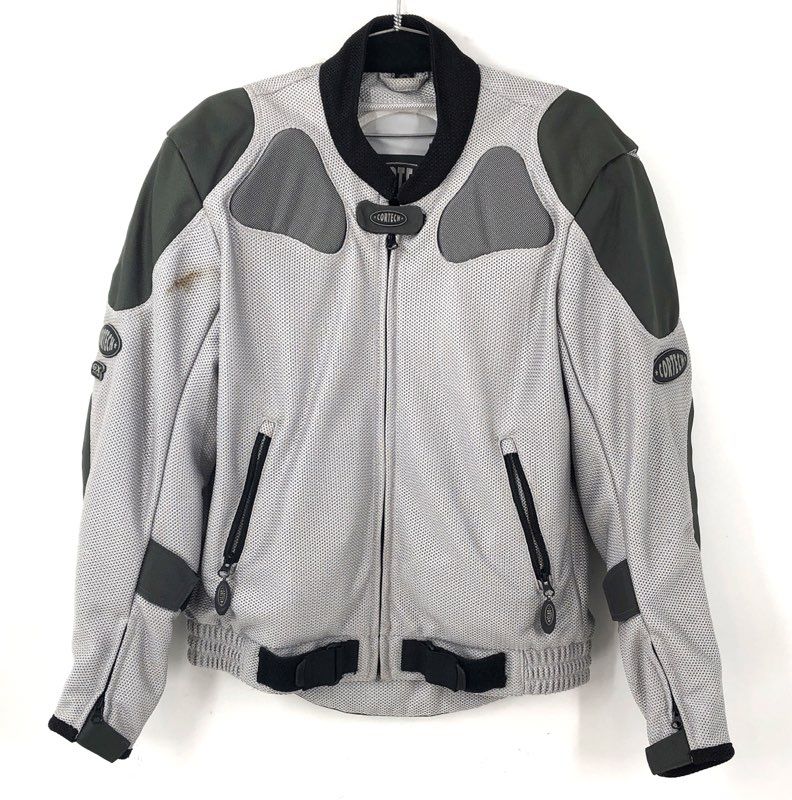 Cortech Tour Master Women's GX Air Motorcycle Jacket Gray Mesh Riding Sz L