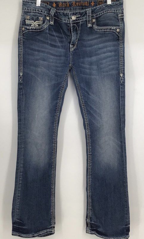 Rock Revival Women&#39;s Blue Abble Bootcut Jeans - Size 31