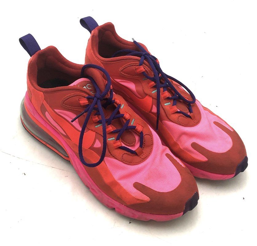 Nike Air Max 270 React Hyper Pink University Red Women's Sneakers Size 9