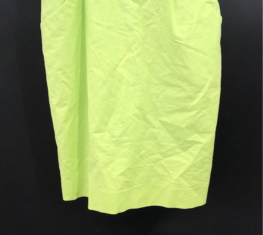 Antonio Melani Women's Lime Green White Cotton Stretch Sheath Dress Sz 4