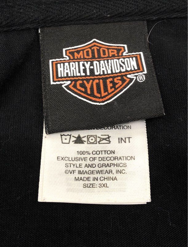 Vintage 2000s Harley-Davidson Live Free Ride Hard Polo Shirt 3XL Jacksonville