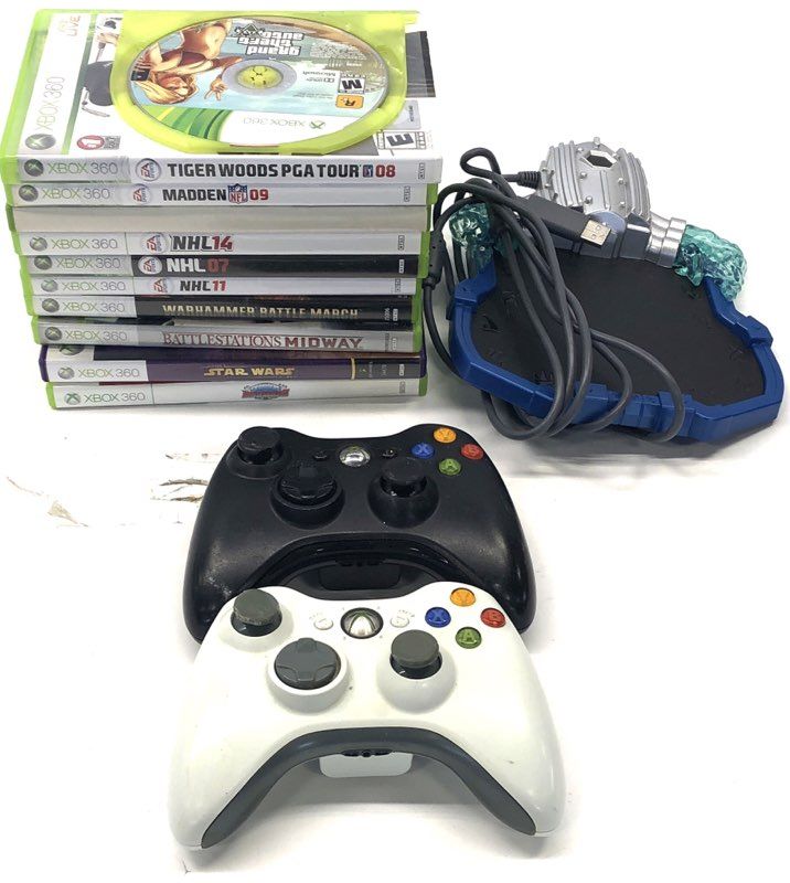 Grand Theft Auto V Warhammer 10 Xbox 360 Game Lot 2 Controllers Portal