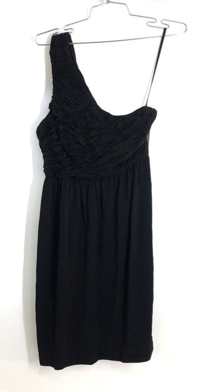 Gianni Bini Women's Black Sierra One Shoulder Ruched Cocktail Dress XS NWT