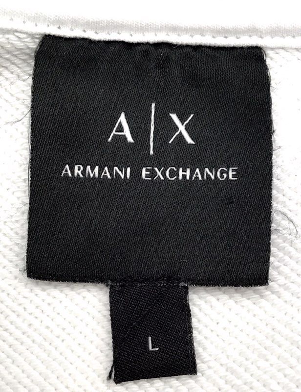 Armani Exchange Men&#39;s White Sweatshirt - Size Large