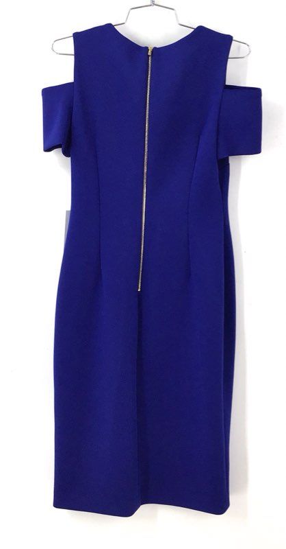 NWT Calvin Klein Women's Blue Sheath Dress - Size 6