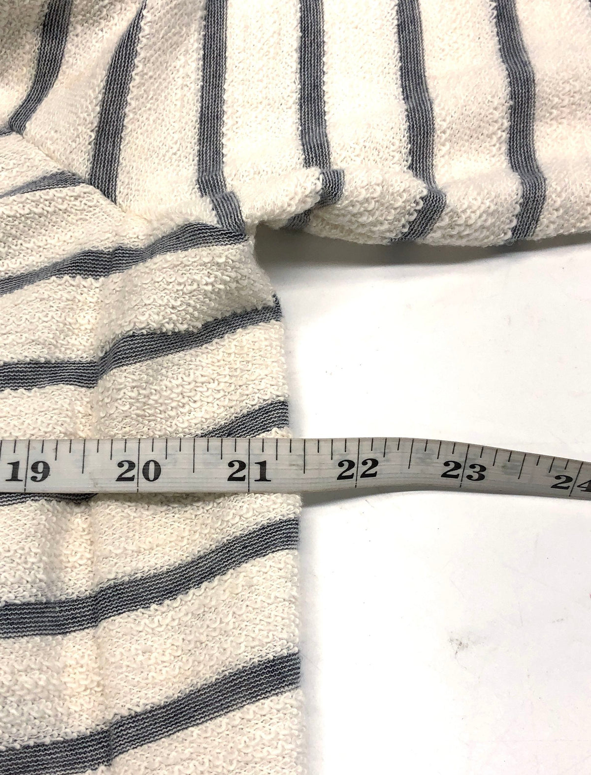 Dressbarn Sunday Women's Striped Hooded Cardigan Crochet Lace Back Sz L NWT