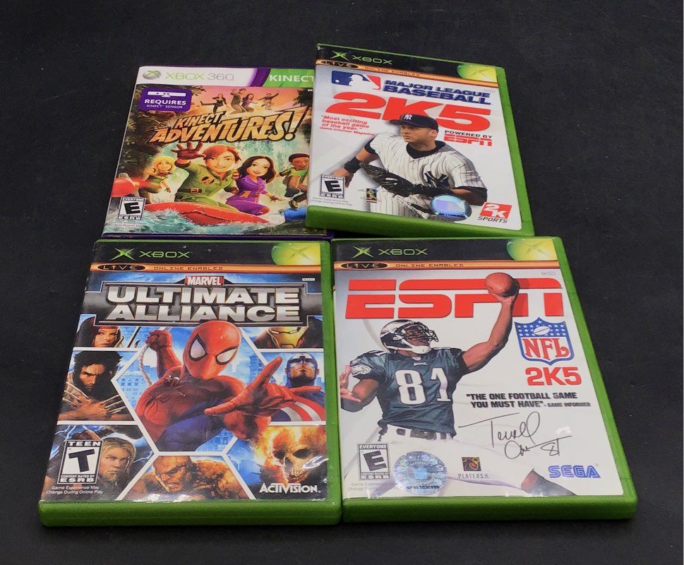 Microsoft Xbox 360 Console Marvel Ultimate Alliance 4 Game Lot Bundle