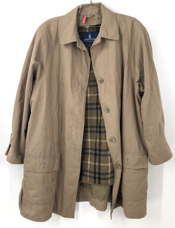 London Fog Women's Brown Overcoat - Size 20W