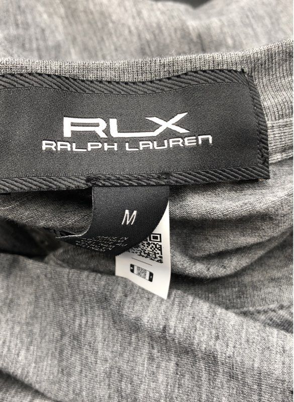 RLX Ralph Lauren Men's Gray Long Sleeve Performance Henley Shirt Sz M NWT