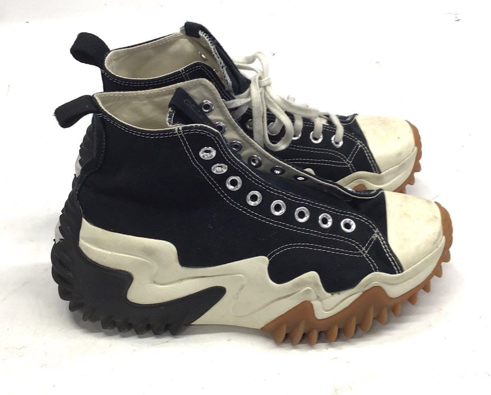 Converse Run Star Motion Hi Black White Gum Platform Sneakers Men 8.5 Women 10
