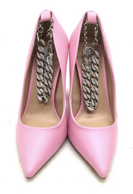 Steve Madden Women's Zippy Pink Leather Pump Heels - Size 7.5M